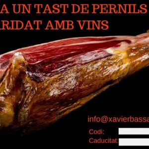 val regal tast de pernils online, vale regalo cata de jamon online
